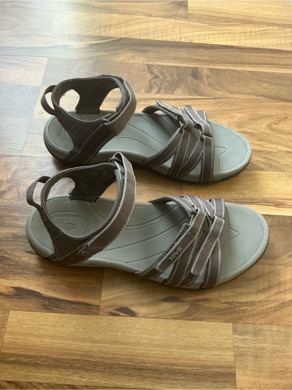 Teva Women's Brown Strappy Comfort Sandals